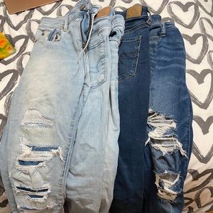 4 pairs of AE American Eagle Size 10 Jeans/Jegging